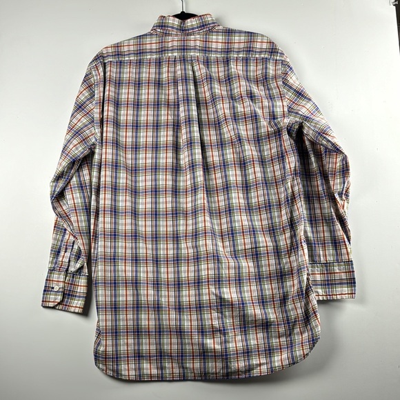 Daniel Cremieux SZ S Men's Multicolor Plaid Shirt LS 100% Italian cotton EUC - Picture 5 of 6